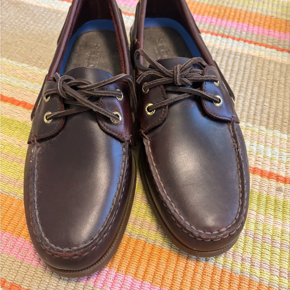 Sperry Dark Brown Topsidet Slip-Ons
